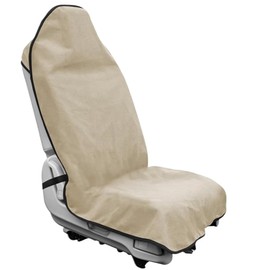 AzulLanse Car Seat Protector Front Seats Universal, Waterproof, Terry Cloth, Sweat Absorption, Universal Seat Covers, Car Seat Covers, Front Seats, Single Seat Covers, Accessories for Car Seats, Khaki
