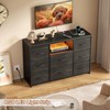 OURPIC Dresser for Bedroom with 8 Fabric Drawers, Wide Chest