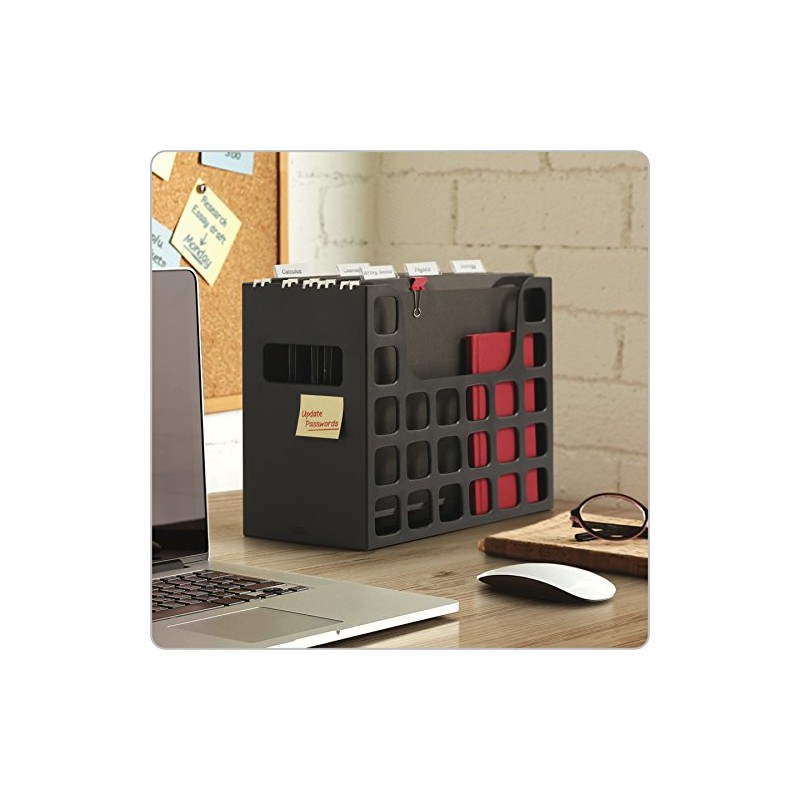 Pendaflex Portable Desktop File, Side Handles, Hanging File Folders, Tabs