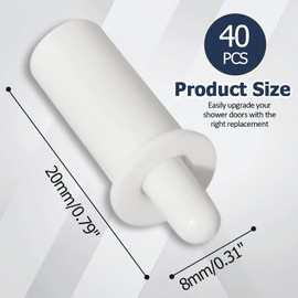 Bonsicoky 40 Pack Shutter Repair Pins - Spring Loaded Fasteners for Plantation Shutters and Windows, Ideal for Easy Cabinet and Blind Slat Repairs