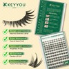 KEYYOU Manga Lash Clusters 8-18mm Fairy Eyelash Clusters Natural DIY
