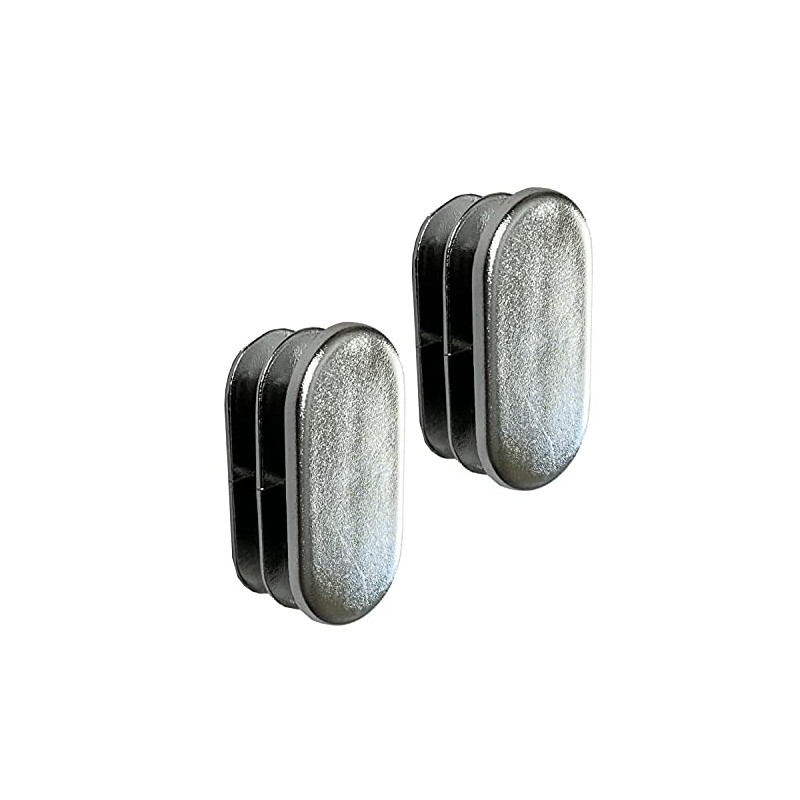 Oval Closet Rod End Cap |15mm x 30mm | Polished
