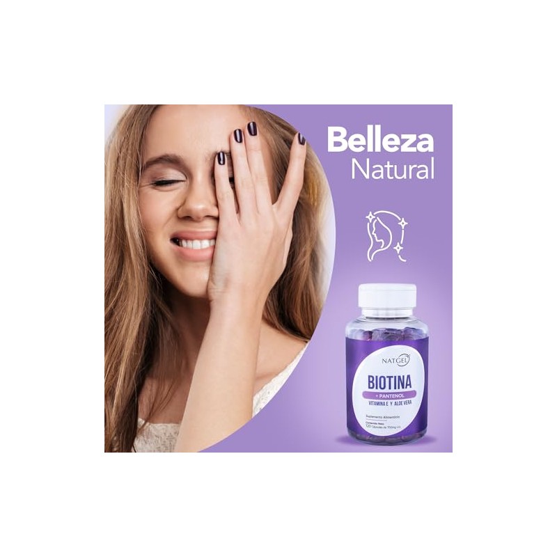 Biotina Vitaminas para Cabello, 120 Softgels