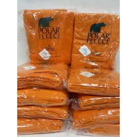 Taylor Healthcare 10 Pack Taylor Healthcare Medical Patient Polar Fleece Blankets 50”x80” Orange
