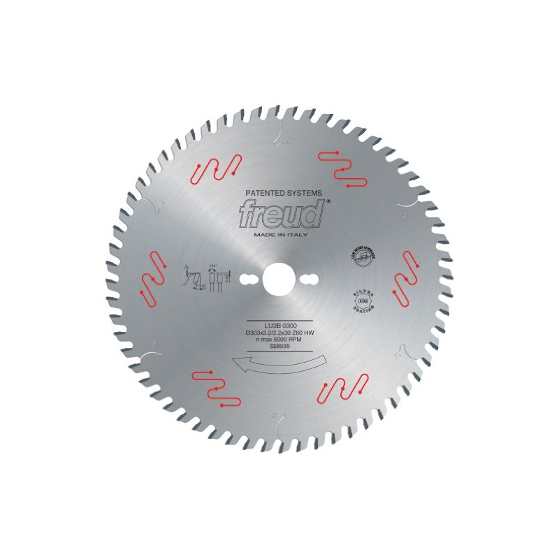 Freud LU3B01: 220mm x 42T Panel Sizing for Sliding Table