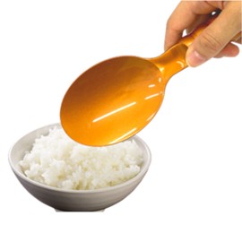 A-01P Plastic Rice Paddle Kitchen Copper Antibacterial Copper Gold 8.3 x 2.8 x 1.2 inches (21 x 7 x 3.05 cm)