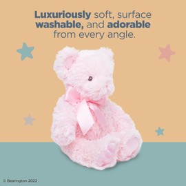 Bearington Pink Teddy Bear Plush, 12 Inch Stuffed Animal for Girls