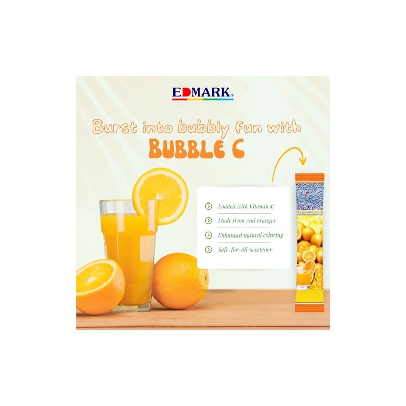 Generic Edmark Bubble C Instant Orange Drink - Natural Vitamin