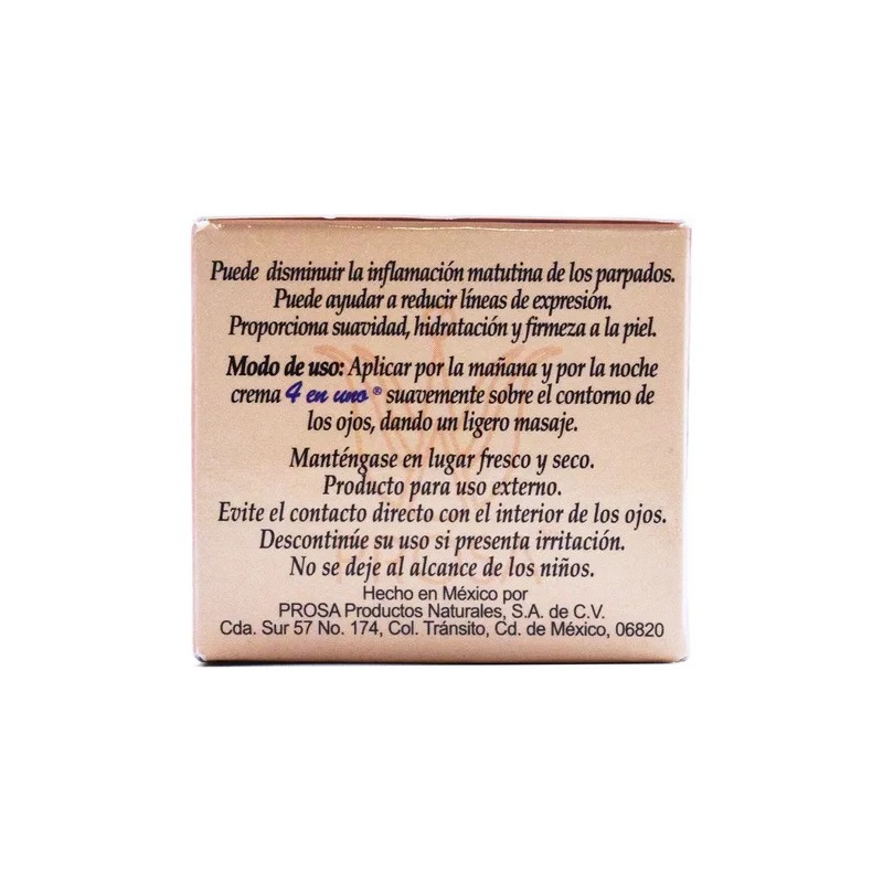 Prosa Crema Contorno De Ojos 4 En 1, Hidrata Y