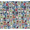 Wonderland - Rifle Paper Co - Periwinkle Metallic Fabric -