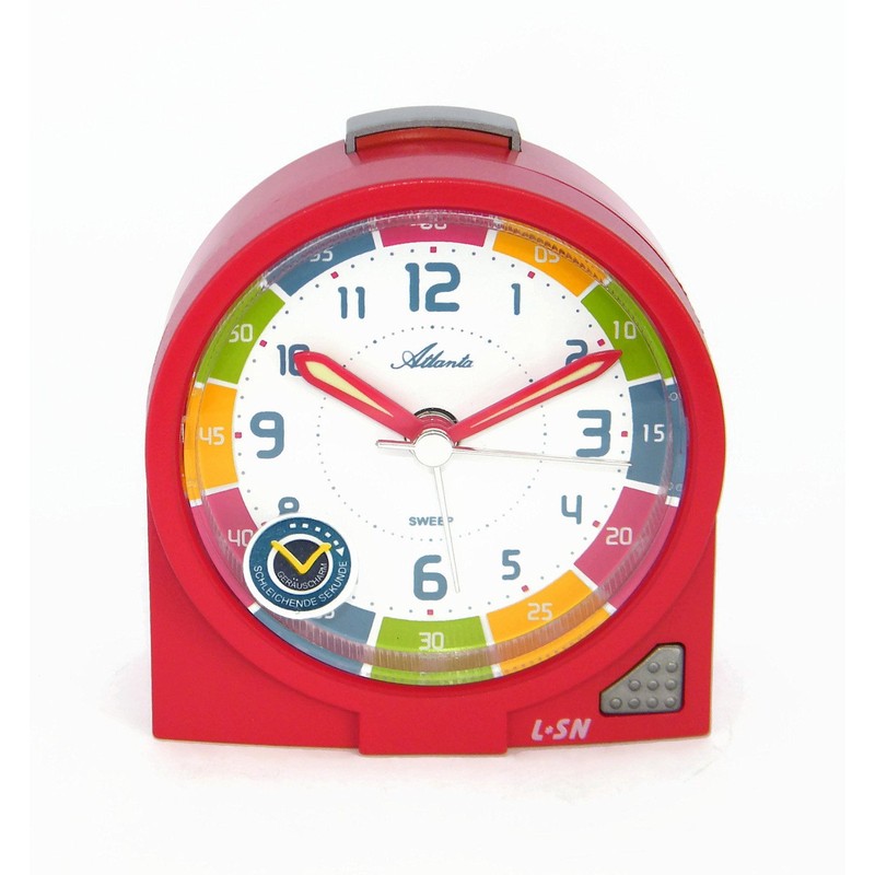 Atlanta Kinderwecker Mädchen Ohne Ticken Rot Lernwecker - 1937-1