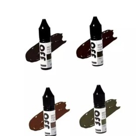 Offline 오프 라인 페더링눈썹 반영구색소 4종 수지 눈썹결 [F04-카키브라운] Offline Feathering Eyebrow Semi-Permanent Pigment 4 Types Resin Eyebrow Texture [F04-Khaki Brown]