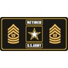 U.S. Army Retired Command Sergeant Major Photo License Plate
