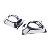 YANER Front Bumper Fog Light Ring Bezels Fits Fiat 500