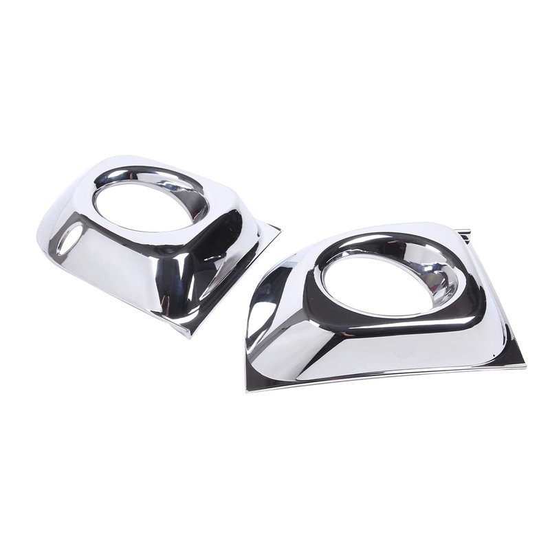 YANER Front Bumper Fog Light Ring Bezels Fits Fiat 500