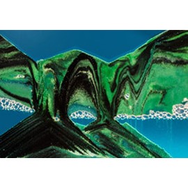 Moving Sand Pictures - Md62 Medium Silver Frame (Summer Turquoise) Great Men's and Women's Gifts. Sand Art, Sandscapes, 3D Sands.