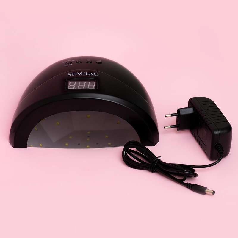 Semilac UV LED Lamp 24W/48W All Black - Nail Lamp