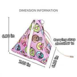Sugar Glider Bonding Pouch Small Pet Carrier Triangle Bag Sling with Zipper Design Critter Cuddler for Gliders Ferret Rat Hedgehog Hamster (Pink A)