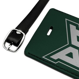 Portland State University Primary Logo Rectangle Leather Luggage Card ID Tag