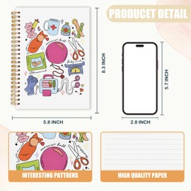 AQYIP Labor and Delivery Nurses Spiral Notebook, NICU Nurse Gifts Journaling Notebooks, Nurse Appreciation Week Day Gifts Journal for Writing, 5.5x8.3 Inch