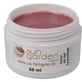 UV Cover Gel 50 ml - Camouflage Nail Gel Pink - UV/LED Hardening Builder Gel Nude for Nail Design and Nail Art - Builder Gel