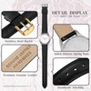 Anbeer 18mm Flat Thin Elegant Genuine Leather Watch Strap,Quick Release
