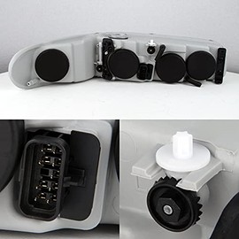 AKKON - For Buick Century/Regal OE Replacement Black Bezel Headlights Driver/Passenger Head Lamps Pair New