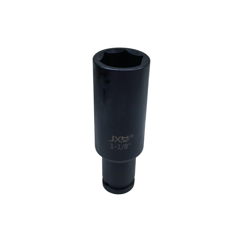 1/2" Drive 1-1/8" Extra Deep Long Impact Socket，6-Point, 5-inch Long，Heat