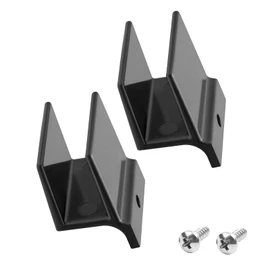 M6209 Sliding Shower Door Bottom Track, 1/2-inch Channel, Suitable for 7/16-inch Thick Shower Glass Doors, (Black, 2 Pack)