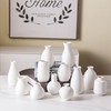 Sowlvenco Ceramic Bud Vase Set of 12, White Small Vases