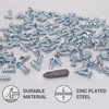 SKIR'CO (Pack of 50) Zinc Plated Euro Screws 5.0 x