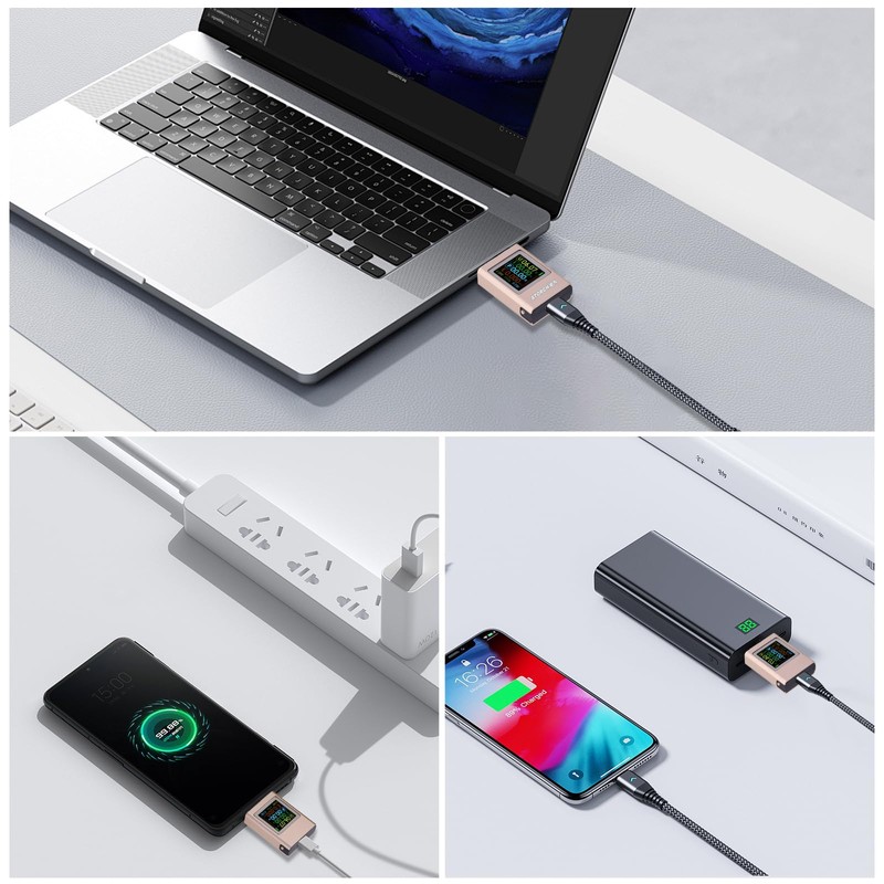 USB PD3.1 Tester Meter Meter Meter 0~50V 0~12A PD QC