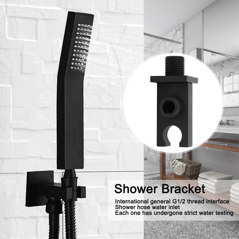 G1/2 Thread Handheld Shower Head Holder WallMounted Shower Holder Bathroom