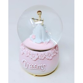 Musical Dreams JR23049 100mm Wind Up Snow Globe with Musical Dreams Indoor Dancing Decoration JR23049 (Design A)
