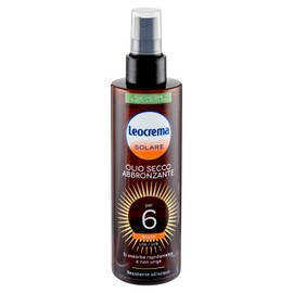 Leocrema Trockenes Bräunungsöl SPF6, niedrig, 200 ml