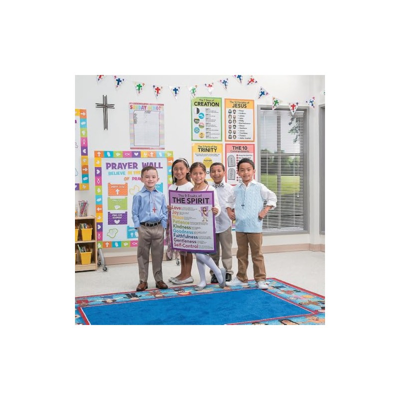Fun Express Prayer Wall Bulletin Board Set - 134 Pieces