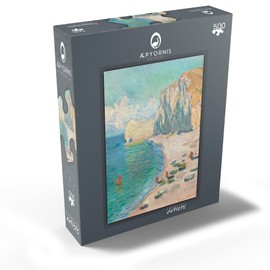 MyPuzzle The Beach and The Falaise DAmont 1885 by Claude Monet - Premium 500 Piece Jigsaw Puzzle for Adults