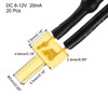 sourcing map 20Pcs 2mm Pre Wired LED, Orange DC6-12V Diffused