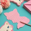 Cat Birthday Party Invitations with Envelopes (5 x 7 in,