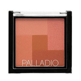 Palladio 2-In-1 Mosaic Blush and Bronzer, Polvo Prensado de Maquillaje Facial Suave y Sedoso, Cinco Tonos de Color desde Rosas Brillantes hasta Marrones Dorados, Desert Rose