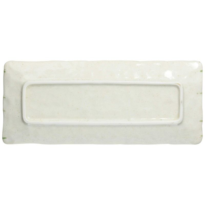 Mino Ware 131-0510 Sama Plate, Kohiki Oribe Ryu