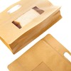 Brown Kraft Paper Side Gusset Flat Bottom Stand Up Pouch