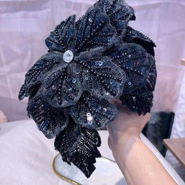 Bridal Headpiece, Wedding Hair Accessory， Tea Party Hats for WomenHair Band for Women Girls Fashion Hair Hoop