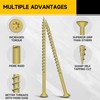 97Pcs Wood Screws #10 x 4 2lb Box Long Screws,