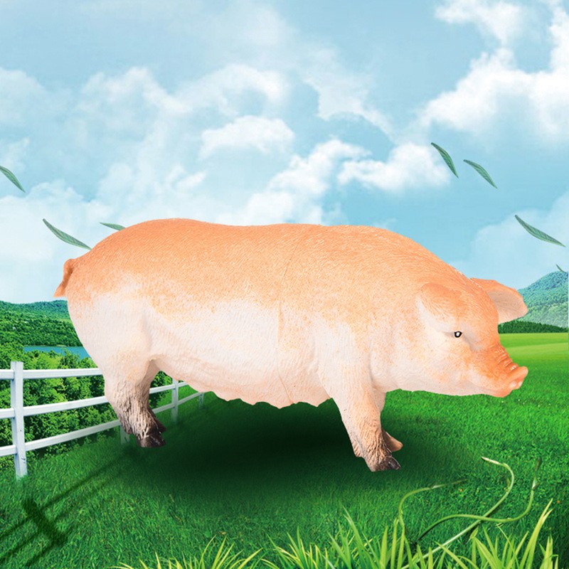 6pcs/set Simulation Farm Animal Toys Realistic Plastic Animal Figurines Farm