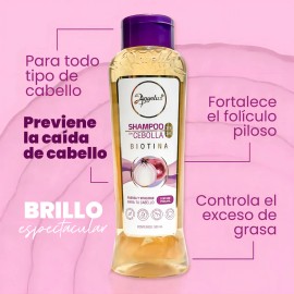 Anyeluz Shampoo Con Cebolla Y Biotina Sin Sal - 500 ML