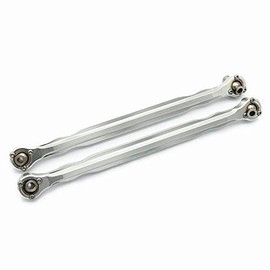 Aluminum Toe Links Steering Rod - 1PR Replace of 7748 Silver for Traxxas 1/5 X-MAXX XMAXX