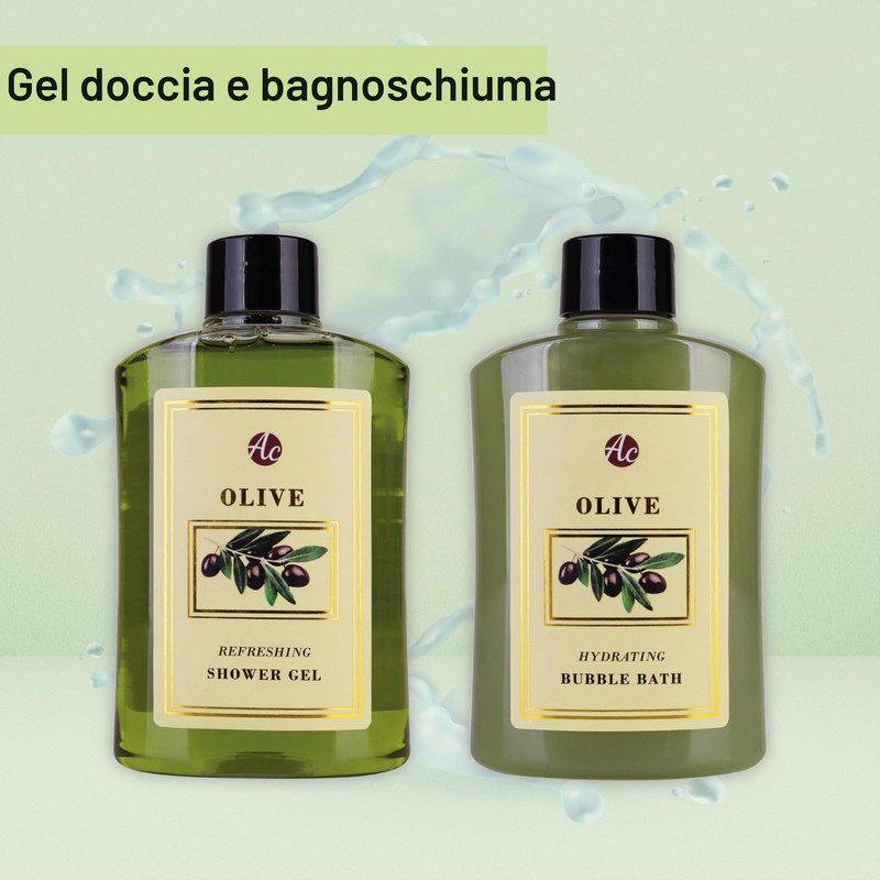 Accentra - Set da bagno da donna "Olive" in cestini