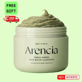 ARENCIA Fresh Green Rice Mochi Cleanser 120g | 3-in-1 Gentle Cleanser