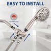 YASINU High Pressure 10-Setting Handheld Shower Head, 5" Detachable Shower